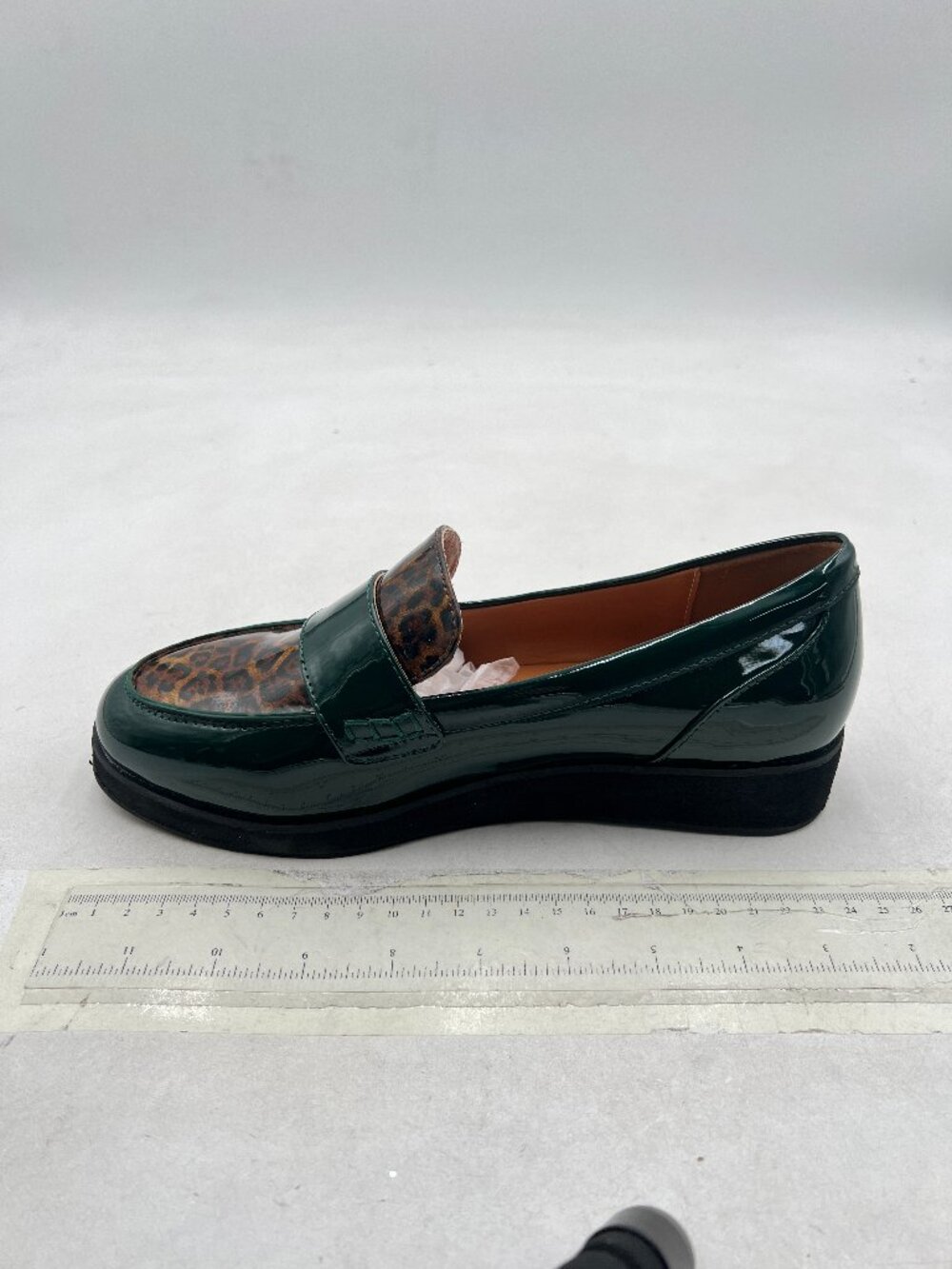 YDN Olive Round Closed Toe Printed  Low Heel Slide Dress Pump Ladies Girls Shoes